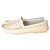 Tod's Tods pele coloure mocassinas Bege Couro  ref.125636