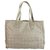 Chanel Grey / Silver CC Nylon Travel Line Tote Shopper mediano Plata  ref.125675