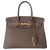 Hermès HERMES BIRKIN BAG 30 etoupe Leather  ref.125697