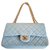 Classique Chanel timeless Cuir d'agneau Bleu clair  ref.126158