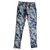 Msgm Pantaloni, ghette Blu Multicolore Cotone Elastan  ref.126163