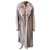 Autre Marque Coats, GLOCK outerwear Beige Fur  ref.126239