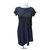 Balenciaga Dresses Black Navy blue Wool Elastane Rayon  ref.126263