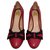 Escapins rouge Gucci 37 IT - 37,5 Fr Cuir  ref.126264