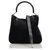Gucci Black Bamboo Suede Satchel Leather  ref.126286