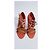 Sandali Tod's Marrone Corallo Scamosciati in Pelle - vista 3