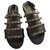 Chanel Black Sandals EU37 Leather  ref.126445