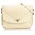Yves Saint Laurent YSL White Leather Crossbody Bag Cream  ref.126471