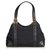 Gucci Black Horsebit Jacquard Handbag Leather Cloth  ref.126492