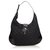 Burberry Black - Gesteppte Brooke Hobo-Nylontasche Schwarz Leder Tuch  ref.126501