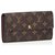 Louis Vuitton Brown Monogram Sarah Wallet Cloth  ref.126502