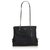 Prada Black Nylon Chain Shoulder Bag Leather Cloth  ref.126688