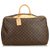 Louis Vuitton Brown Monogram Alize 24 HEURES Leather Cloth  ref.126692
