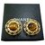 Chanel Clip-On Vintage CC Golden Gelbes Gold  ref.126778