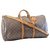 Louis Vuitton Keepall Bandouliere 60 Brown Cloth  ref.126786