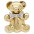 inconnue Pendant, Brooch "Bear" two golds and diamonds. White gold Yellow gold  ref.126800