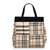 Burberry Brown House Check Wool Handbag Multiple colors Beige Velvet Cloth  ref.126872