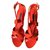 Louis Vuitton Sandals Coral Patent leather  ref.126880