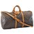 Louis Vuitton Keepall Bandouliere 55 Brown Cloth  ref.126897