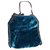 Stella Mc Cartney Bolso de falabella Azul Terciopelo  ref.126950