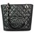 Chanel Shopping Black Leather  ref.126972