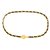 Chanel KLASSISCHES SCHWARZGOLD T75/80 Golden Leder Metall  ref.126978