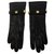 Brown Loewe gloves Golden Dark brown Leather  ref.126997