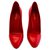 Chaussures Sergio Rossi en cuir verni rouge Cuir vernis  ref.127068