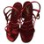 Sandales Yves saint laurent Cuir Rouge  ref.127117