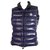 Moncler Ghany Giubbotto Azul Puffer Gillet colete Sleevelss jaqueta zip frente sz 1 Poliéster  ref.127149