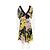 Diane von Furstenberg Lulea Seidenkleid gelb mehrfarbig Schwarz Grün - Ansicht 3