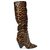 Saint Laurent boots Leopard print Fur  ref.127295