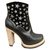 Angie Free Lance Ankle Boots 7 Lasrstarboot New Condition Black Leather Patent leather  ref.127305