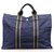 Hermès Hermes Blue cabas MM Toile Tissu Marron Bleu Kaki Bleu Marine  ref.127441