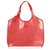 Louis Vuitton Red Epi Plage Baia Roja Cuero Plástico  ref.127444