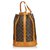 Louis Vuitton Brown Monogram Randonnee GM Leather Cloth  ref.127456
