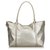 Gucci Silver GG Supreme Imprime Tote Bag Silvery Leather Cloth Cloth  ref.127467