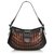 Fendi Black Selleria Leather Shoulder Bag Brown  ref.127490