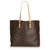 Louis Vuitton Brown Monogram Cabas Alto Leather Cloth  ref.127497