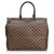 Louis Vuitton Brown Damier Ebene Greenwich PM Leather Cloth  ref.127498