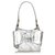 Yves Saint Laurent YSL Silver Metallic Leather Sac Bow Handbag Silvery  ref.127508