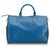 Louis Vuitton Blue Epi Speedy 30 Pelle  ref.127523