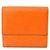 Porte monnaie louis Vuitton Cuir Orange  ref.127540