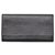 Louis Vuitton Long Wallet Black Leather  ref.127542