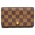 Louis Vuitton Bifold Wallet Brown Cloth  ref.127563