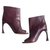 Christian Dior Bootees Purple Leather  ref.127643