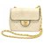 Chanel Classic Flap Bag Small Bianco Pelle  ref.127661