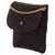 SELTENE Mini Vintage Tasche Chanel Micro Jersey Tasche Golden Marineblau Leder Tuch  ref.127662