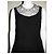 Autre Marque Needle & Thread Schwarzes Kleid mit Spitze Weiß - Ansicht 3
