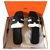 Hermès Remake Sandal Black Leather  ref.127733